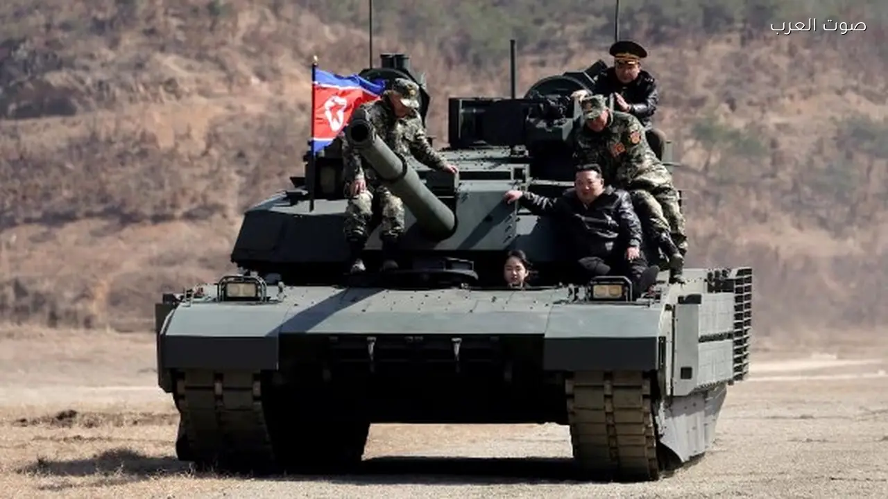 ابنة زعيم كوريا الشمالية تشارك في تدريبات عسكرية بدبابة