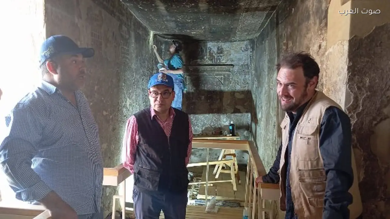 الأقصر تتابع أعمال البعثة الأرجنتينية في مقبرة نفر حتب