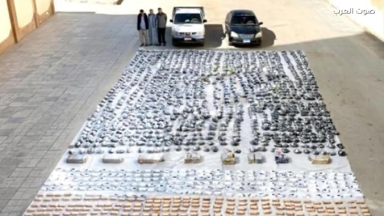 الداخلية تضبط 3 أطنان مخدرات في السويس بقيمة ربع مليار جنيه