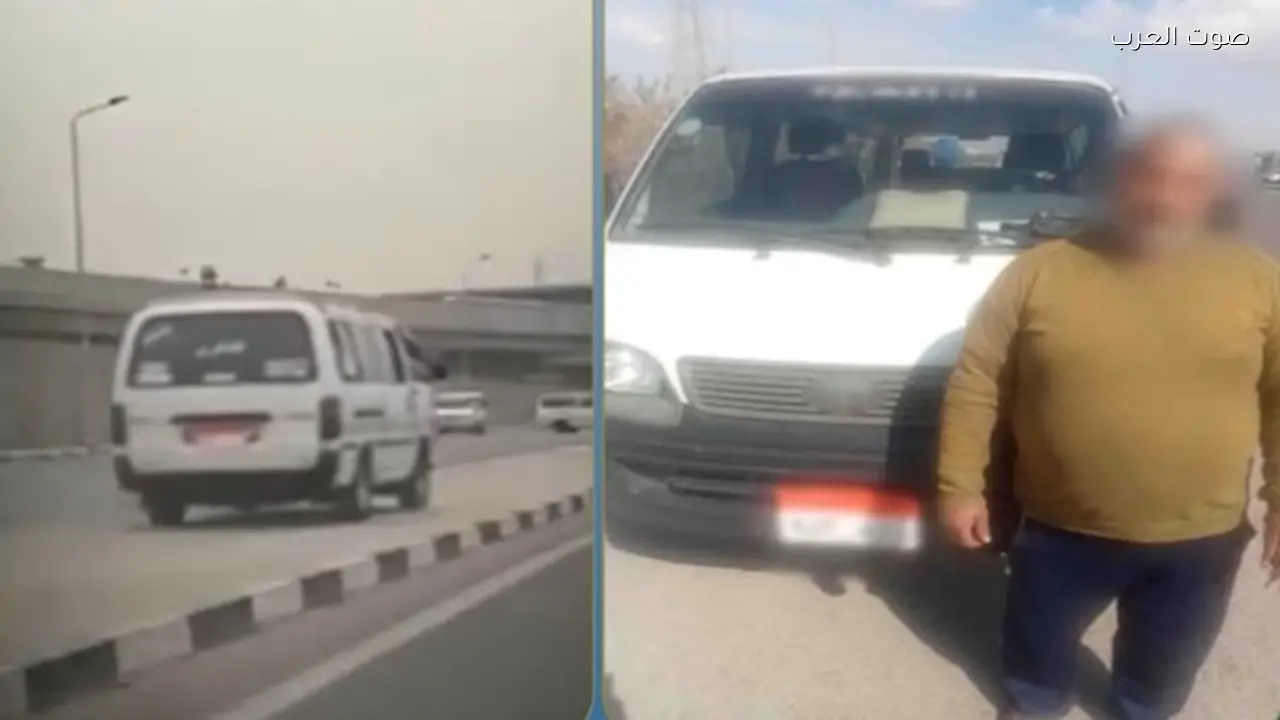 القبض على سائق ميكروباص في القاهرة بعد مشيه على الرصيف
