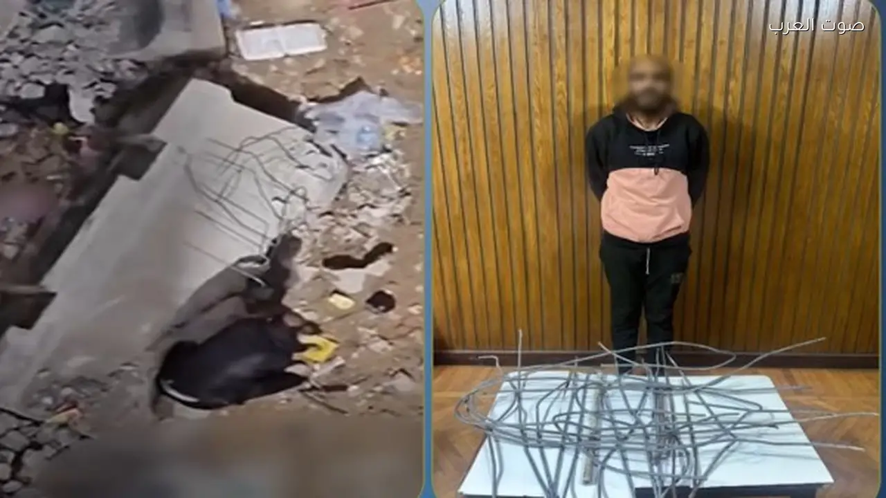 القبض على لص سرق حديد حواجز مترو إسكندرية