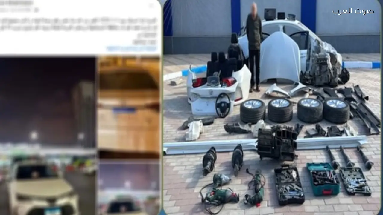 القبض على لص سرق سيارة بالإسماعيلية لبيعها كقطع غيار