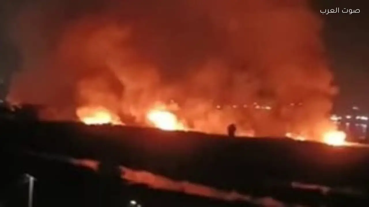 اندلاع حريق بالقرب من مناطق خليفة الاقتصادية في الإمارات