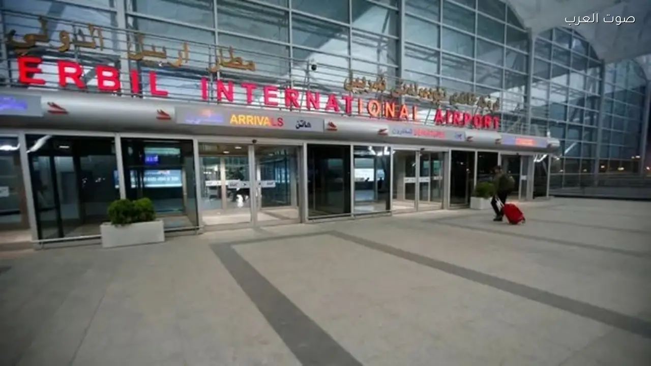 انفجارات تهز محيط مطار أربيل العراقي بصواريخ ومسيّرات