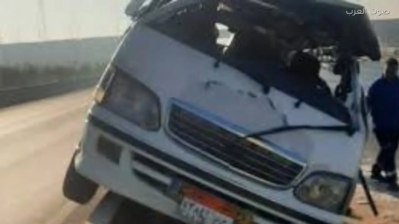 انقلاب ميكروباص بالعياط يؤدي لإصابة 6 ركاب