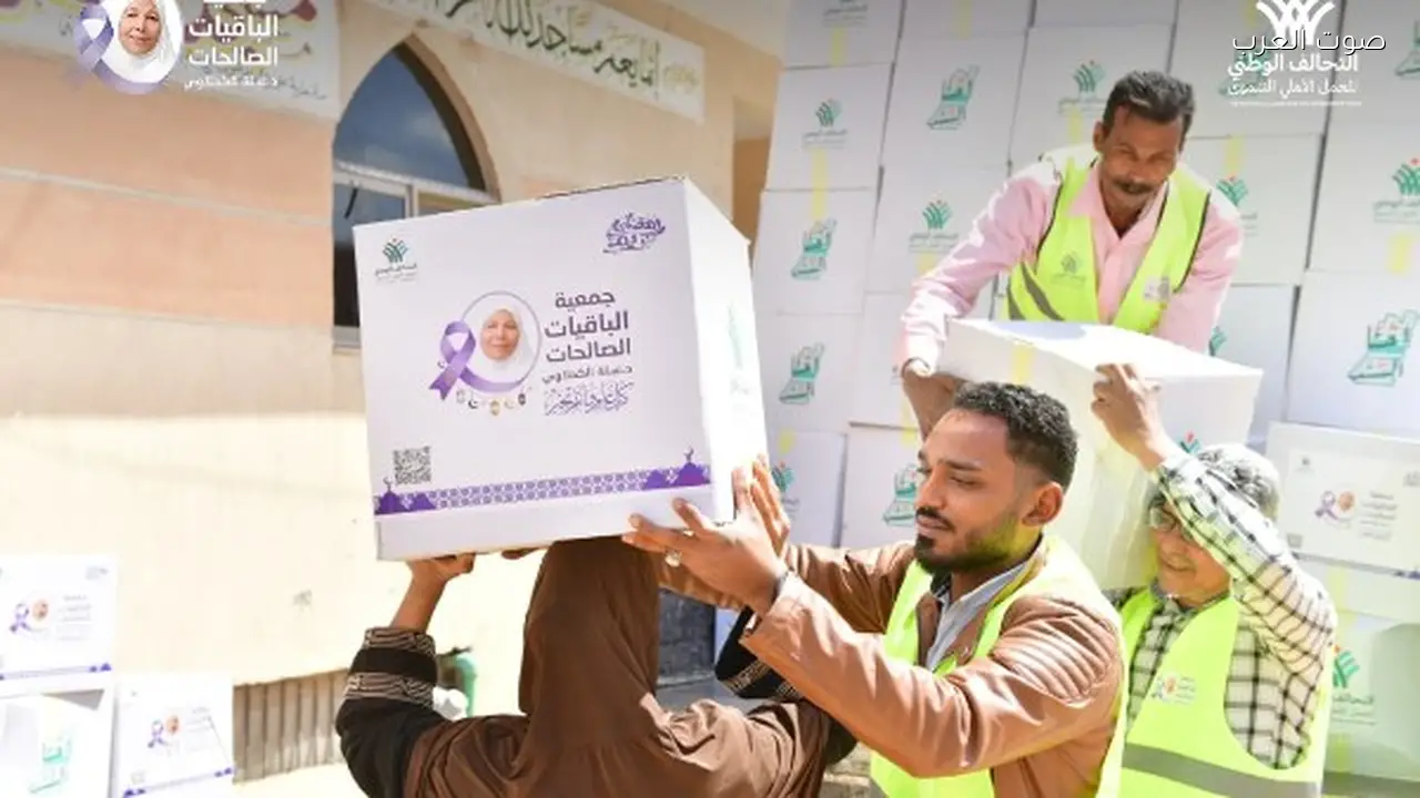 تحالف وطني يوزع مواد غذائية على الأسر المحتاجة في الفيوم