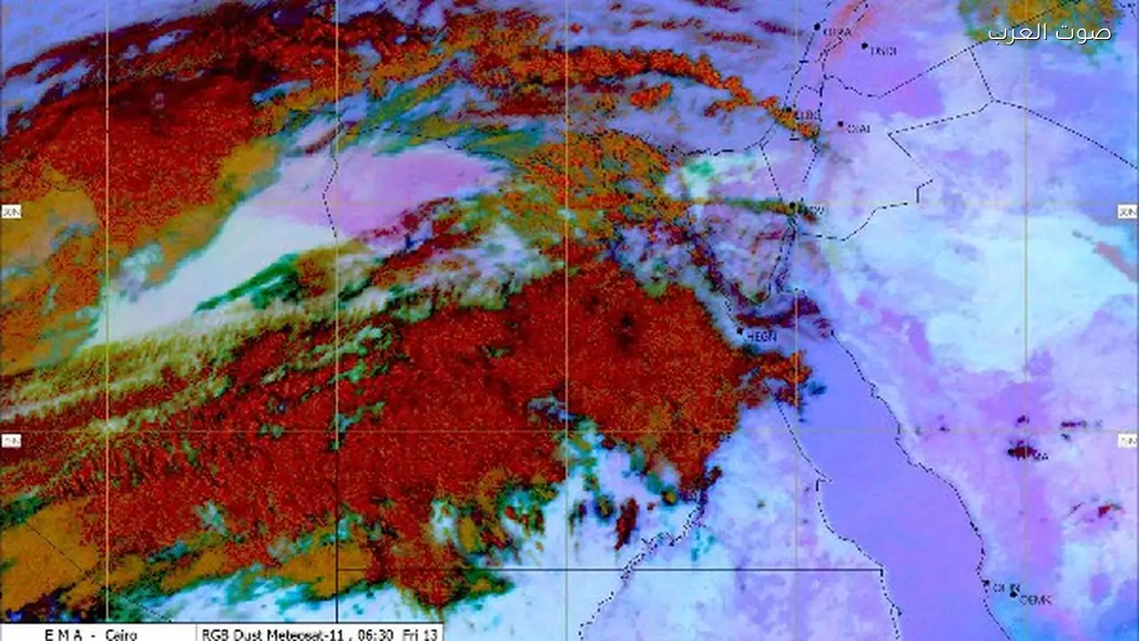 تحذير جوي: عواصف ترابية وتدهور الرؤية لأقل من 1000 متر