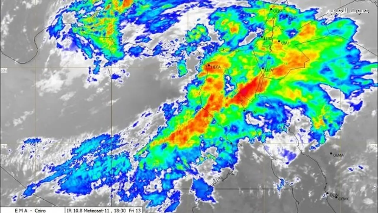تحذير من سيول وأمطار غزيرة في سيناء والمحافظات السبت