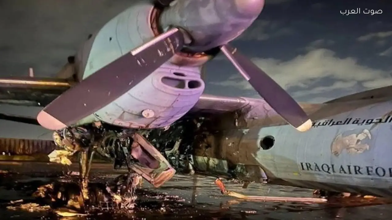 تدمير طائرة للقوة الجوية العراقية في قصف صاروخي