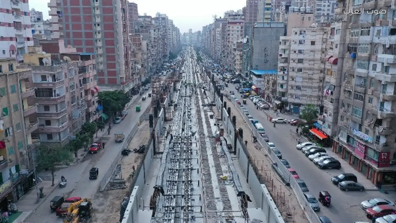 تقدم ملحوظ في تنفيذ المرحلة الأولى من مترو الإسكندرية