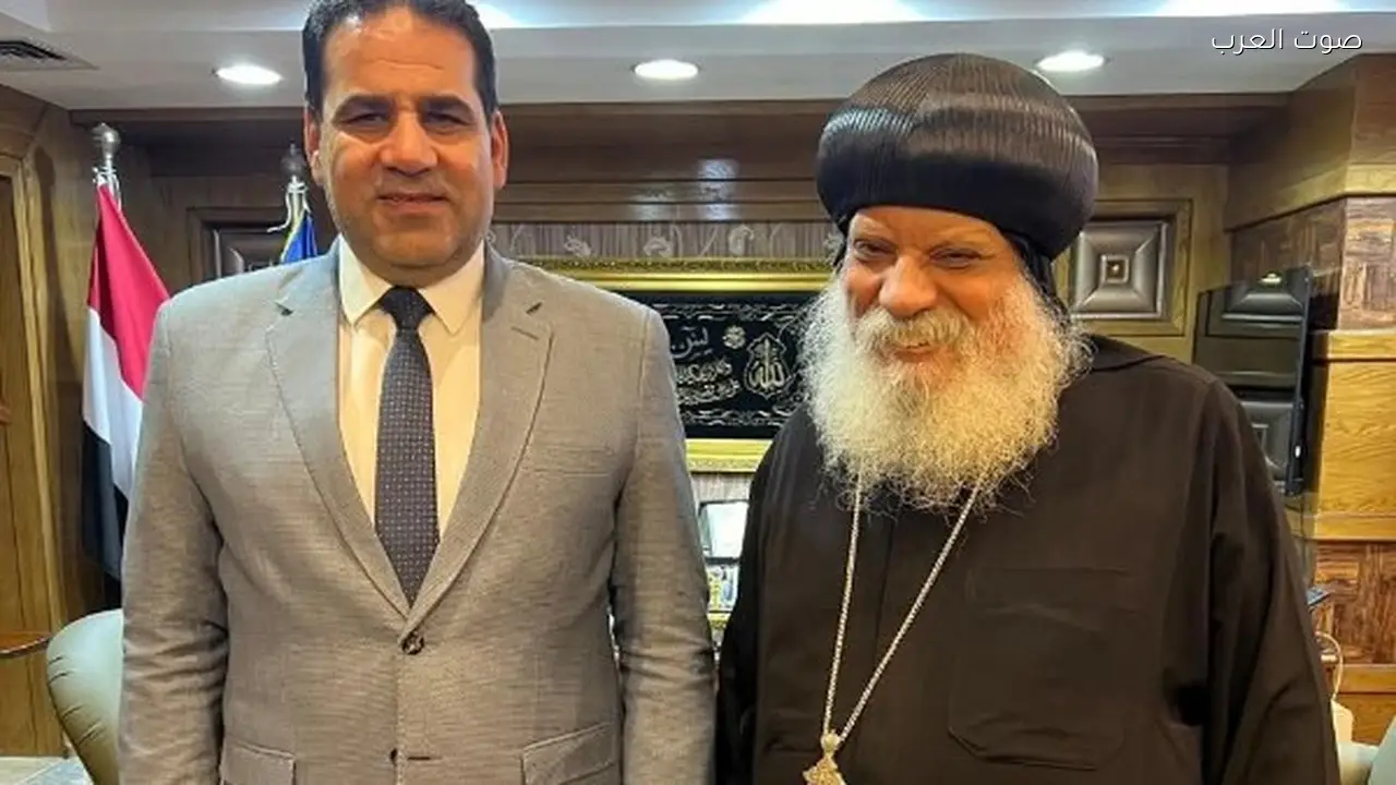 تهنئة الأنبا مرقوريوس لقيادات سوهاج بعيد الفطر المبارك