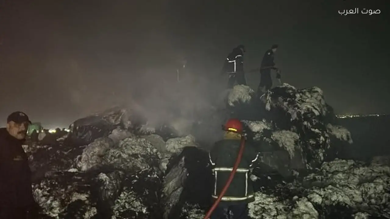 حريق في مقطورة قطن بجنوب بورسعيد يتم السيطرة عليه