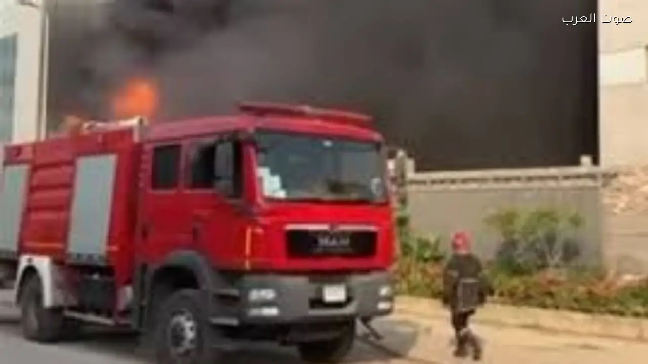 حريق في موقف أتوبيسات عبد المنعم رياض وتدخل أمني سريع