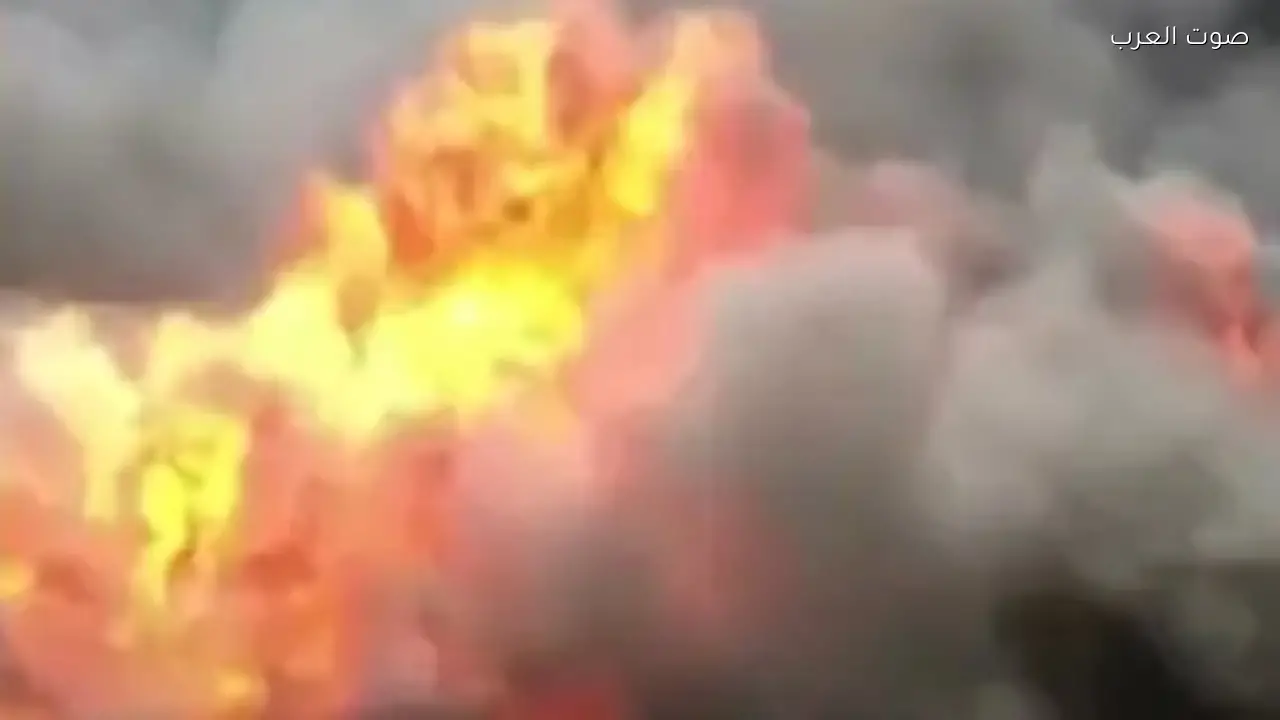 حريق كبير يلتهم مكاتب ومستودعات هاليبرتون وكيه بي آر في العراق