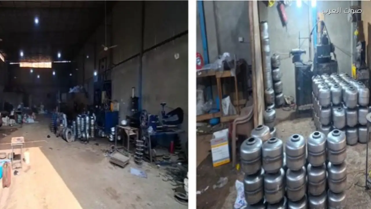 داهم الأمن مصنعًا لإنتاج بالونات مواتير مغشوشة في المرج