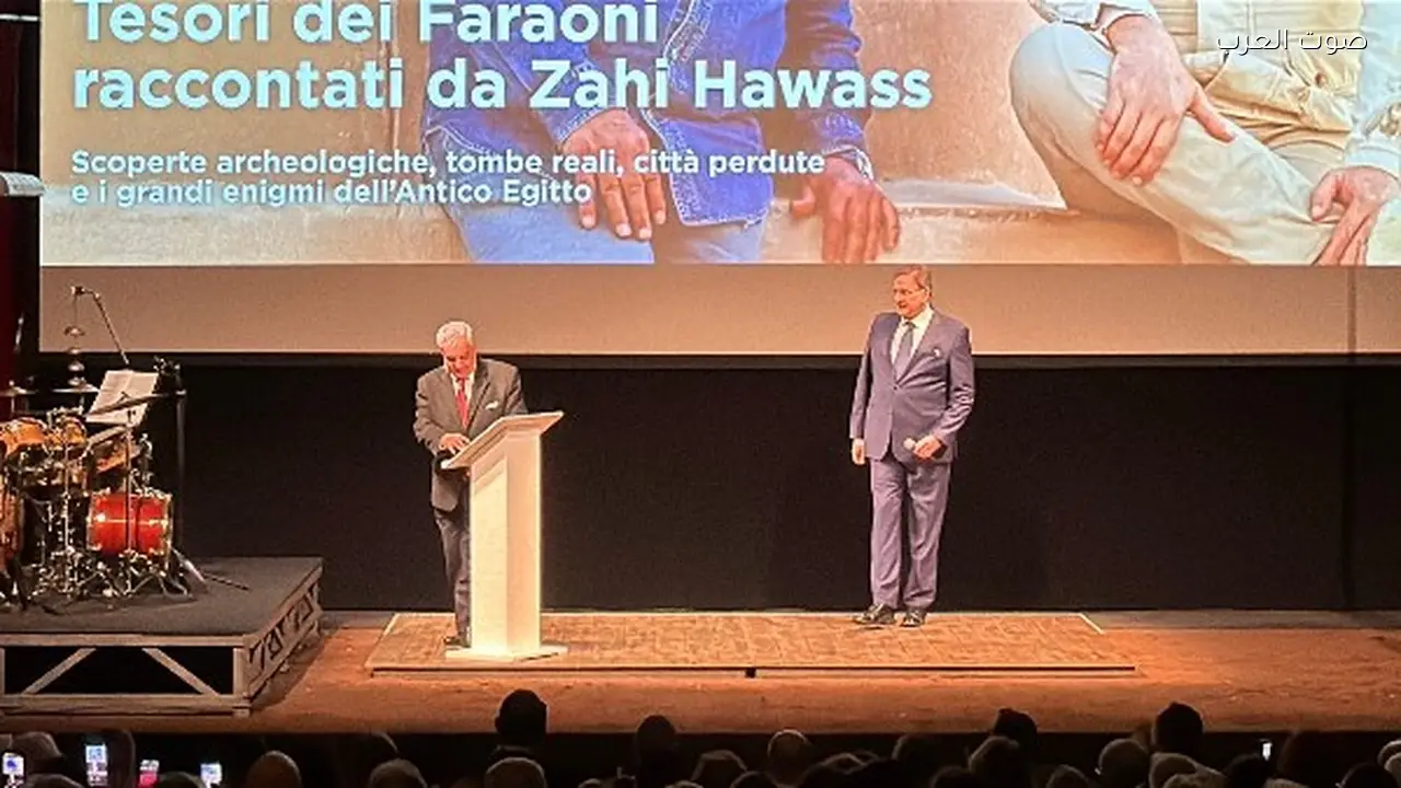زاهي حواس يكشف أسرار الفراعنة في روما ويدعو الإيطاليين لزيارة مصر