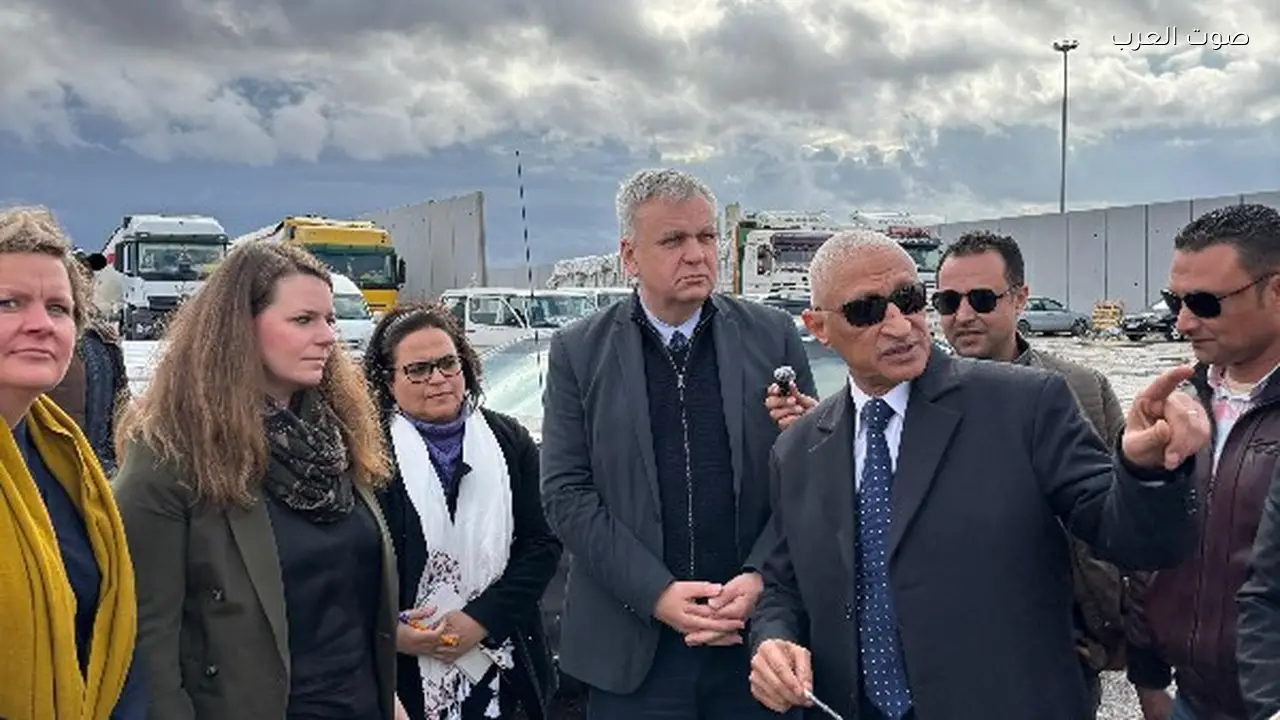 زيارة السفير الألماني بالقاهرة لمعبر رفح الحدودي