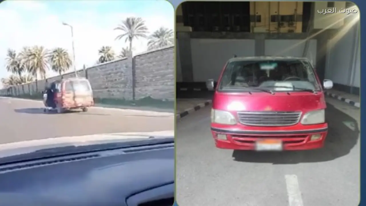 سقوط شخص من ميكروباص يقوده شرطي في الإسكندرية