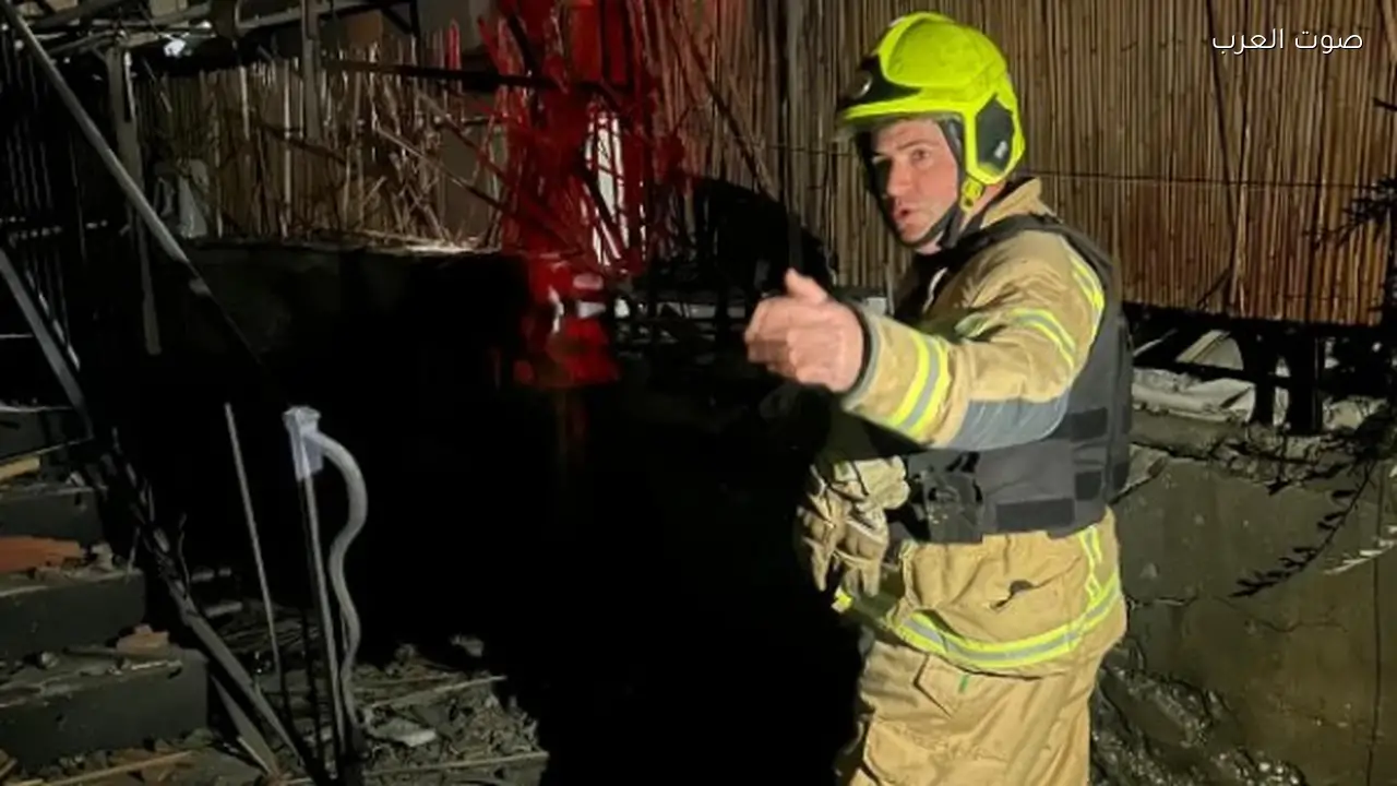 صاروخ حزب الله يدمر مباني في شمال إسرائيل