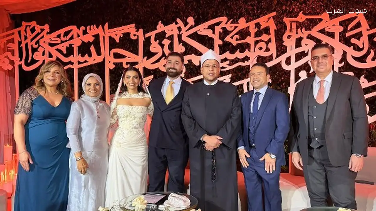 صور حفل كتب كتاب ابنة هبة قطب تظهر للجمهور