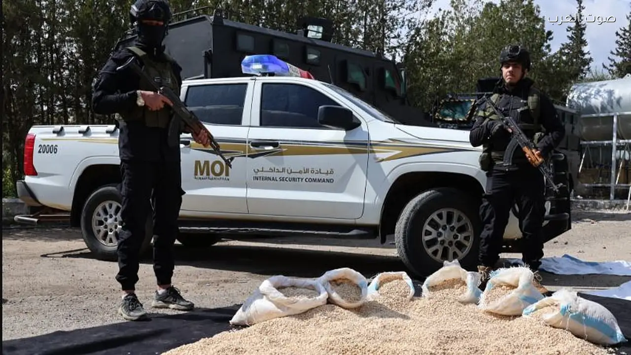 ضبط ماكينة لتغليف المخدرات ومصادرة مليون حبة كبتاغون في درعا