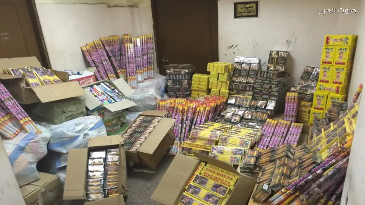 ضبط مليون قطعة ألعاب نارية قبل العيد في القاهرة