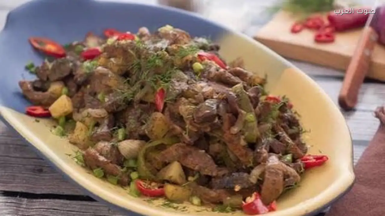 طريقة تحضير المزاليكا من كبدة وكلاوي وقلوب بطعم شهي