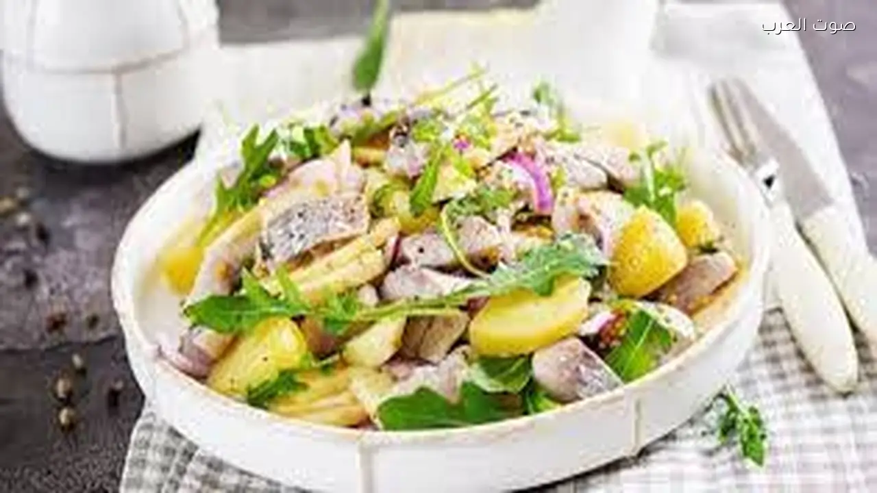 طريقة تحضير سلطة الرنجة مع البطاطس