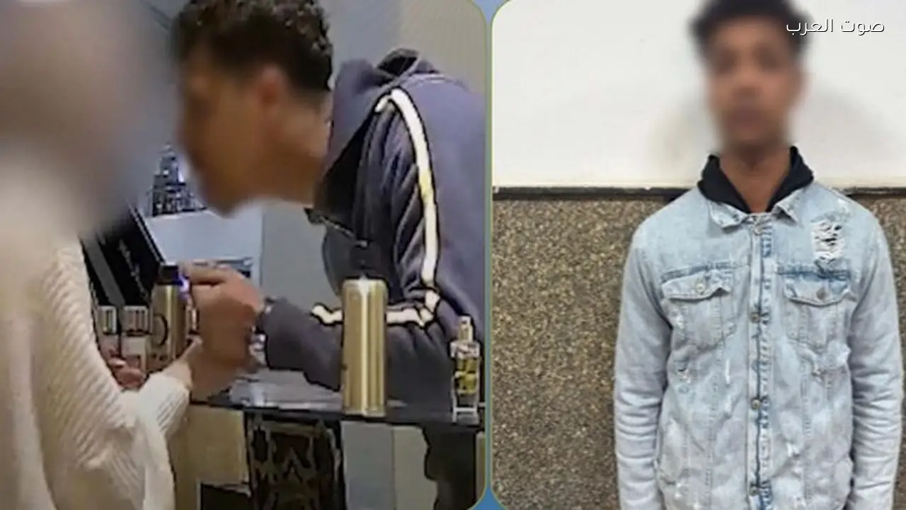 عامل يعتدي بالضرب على فتاة داخل محل بالجيزة