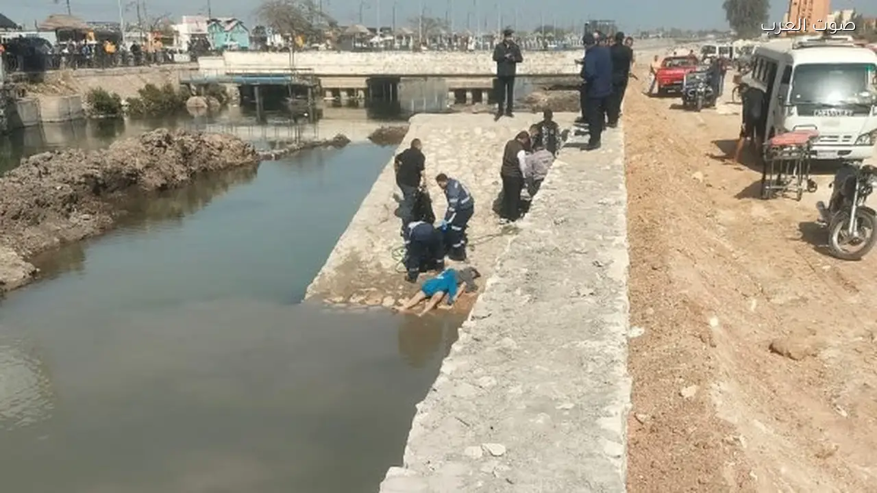 غرق طالبان أثناء الاستحمام في ترعة القاصد بطنطا