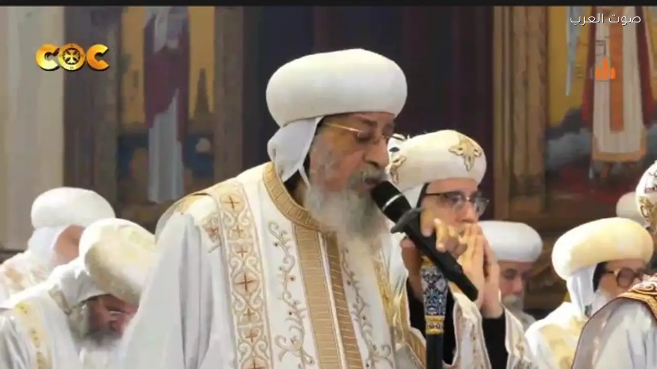 قداس الذكرى الأولى لرحيل الأنبا باخوميوس برئاسة البابا تواضروس