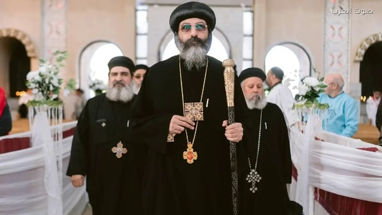 كلمات مؤثرة للأنبا مينا في تأبين الأنبا باخوميوس