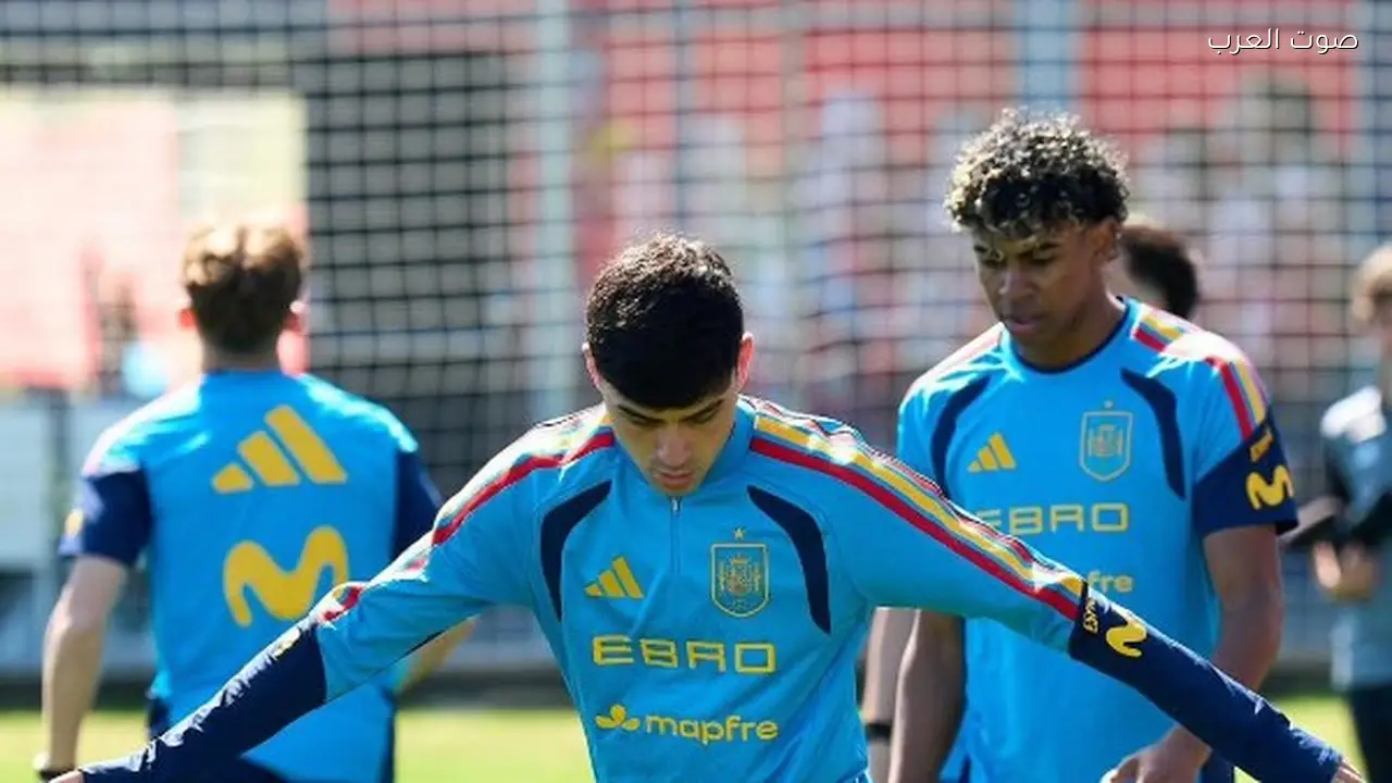 مران منتخب إسبانيا قبل المباراة الودية ضد مصر صور