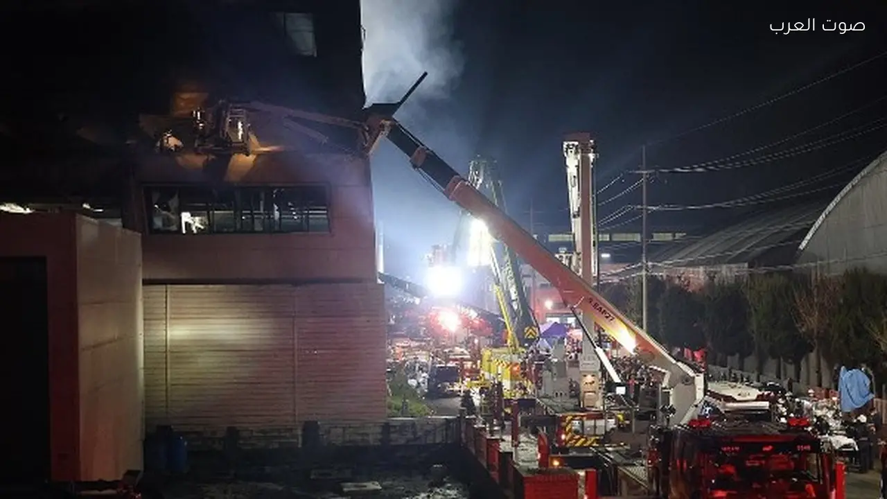 مصرع 10 وفقدان 4 في حريق مصنع سيارات بكوريا الجنوبية