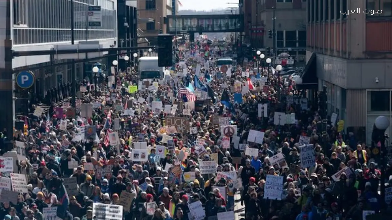 مظاهرات حاشدة ضد ترامب في جميع أنحاء أمريكا بمشاركة 8 ملايين شخص