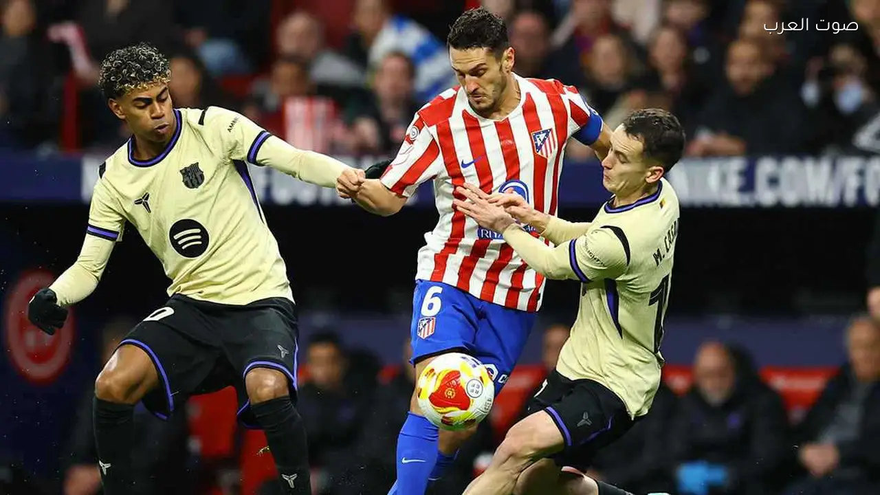 موعد مباراة برشلونة وأتلتيكو في كأس الملك والقنوات المجانية الناقلة لها