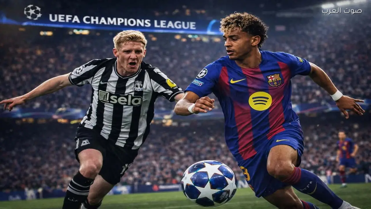 نيوكاسل يواجه برشلونة في قمة سانت جيمس بارك بدوري الأبطال
