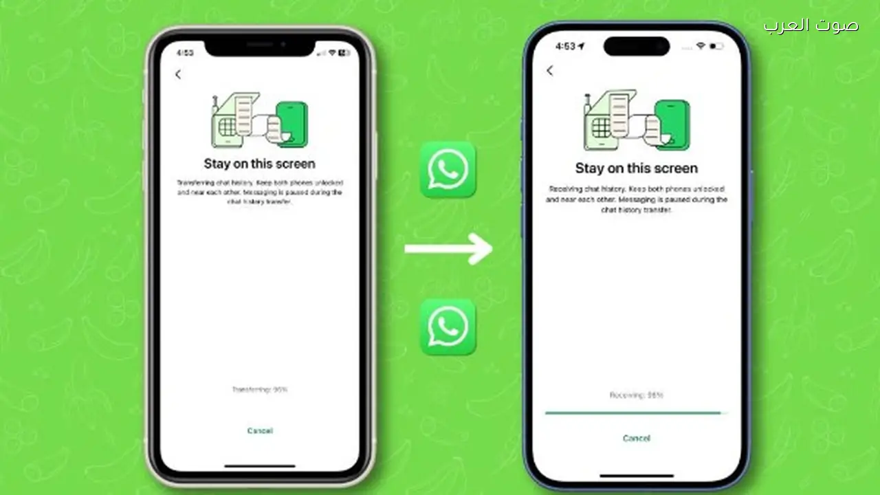 واتساب يتيح نقل المحادثات بين أندرويد وآيفون بسهولة