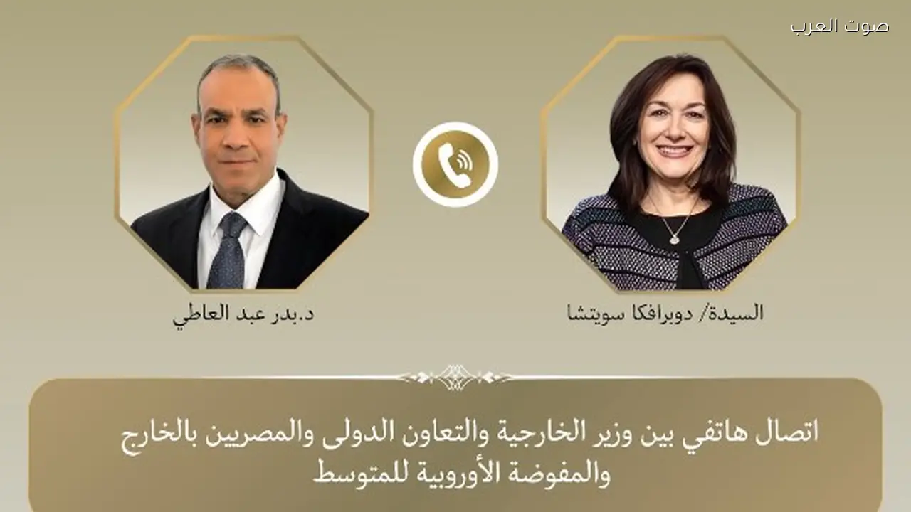 وزير الخارجية يناقش خفض التصعيد مع مفوضة الاتحاد الأوروبي