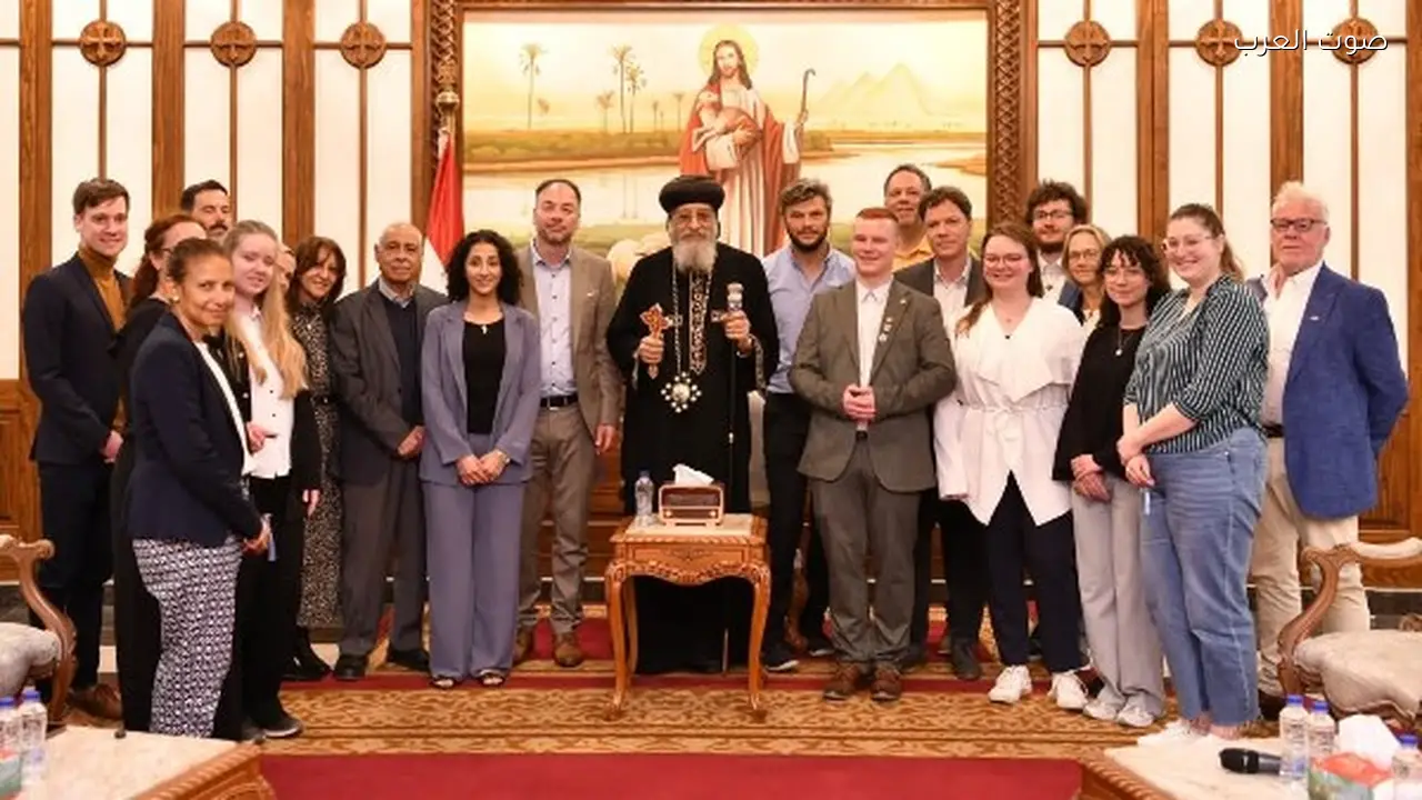 وفد ألماني من نورنبرج يزور البابا تواضروس ويستكشف تاريخ الكنيسة القبطية