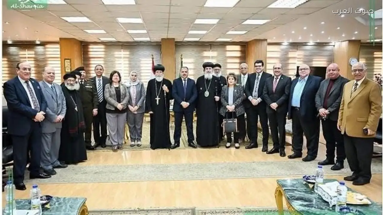 وفد كنسي بالشرقية يهنئ المحافظ ومديرية الأمن بعيد الأضحى