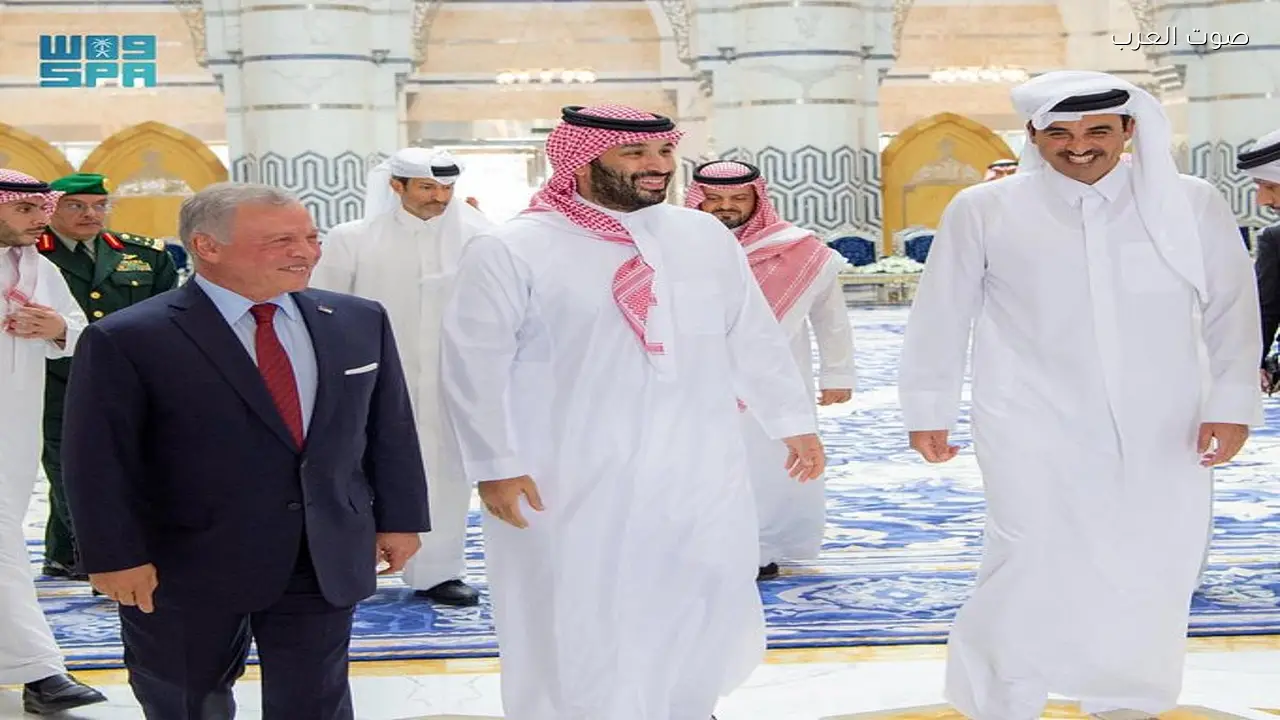 ولي العهد يودع ملك الأردن وأمير قطر لدى مغادرتهما جدة
