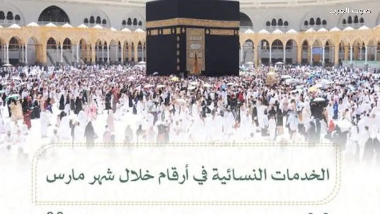 109 آلاف امرأة استفدن من خدمات المسجد الحرام في مارس