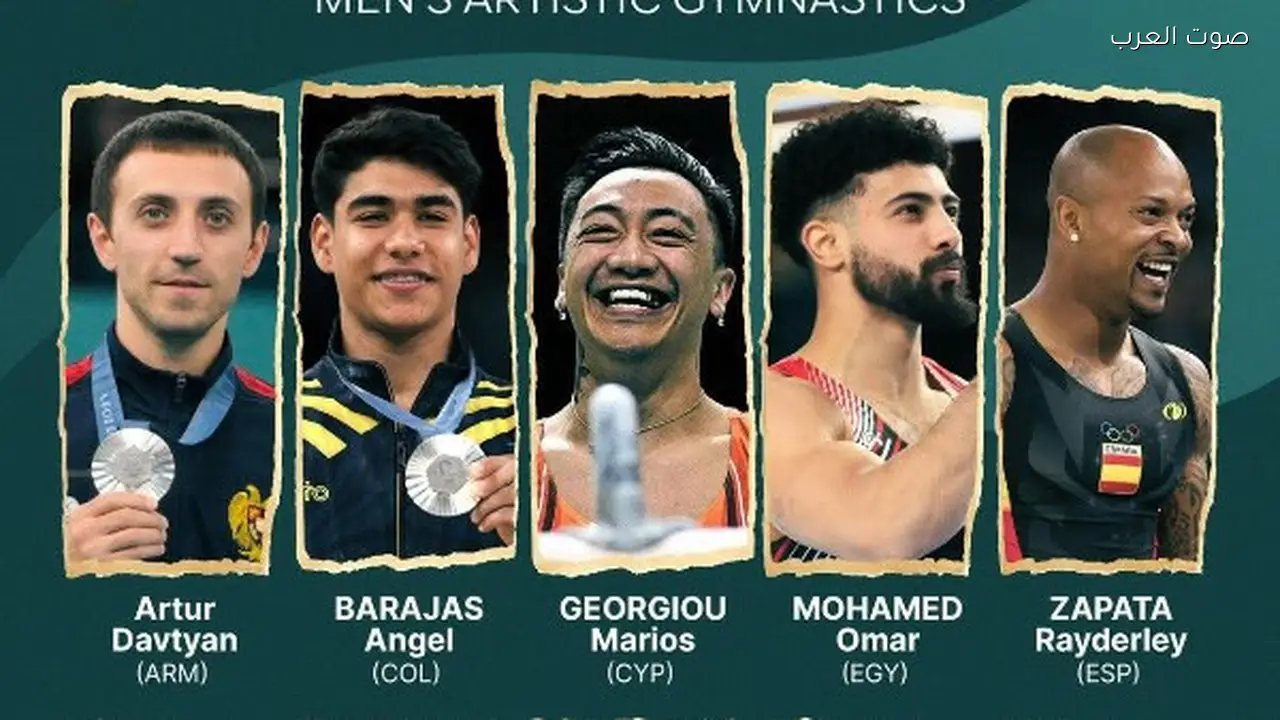 17 بطلاً ولاعباً أولمبياً في بطولة العالم للجمباز الفني 2026 بالقاهرة