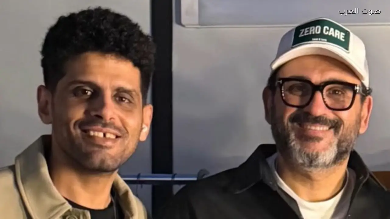 أكرم حسني يحتفل بعيد ميلاد حمدي المرغني برسالة مميزة