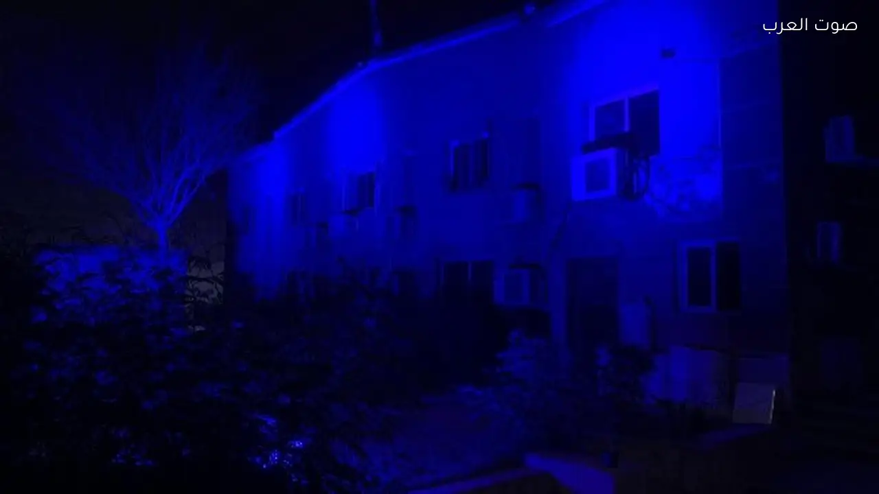 إضاءة مباني القومي للإعاقة باللون الأزرق احتفالاً باليوم العالمي للتوحد