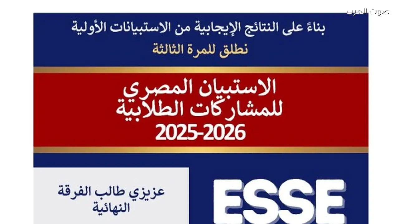 إطلاق النسخة الثالثة من الاستبيان المصري للمشاركة الطلابية