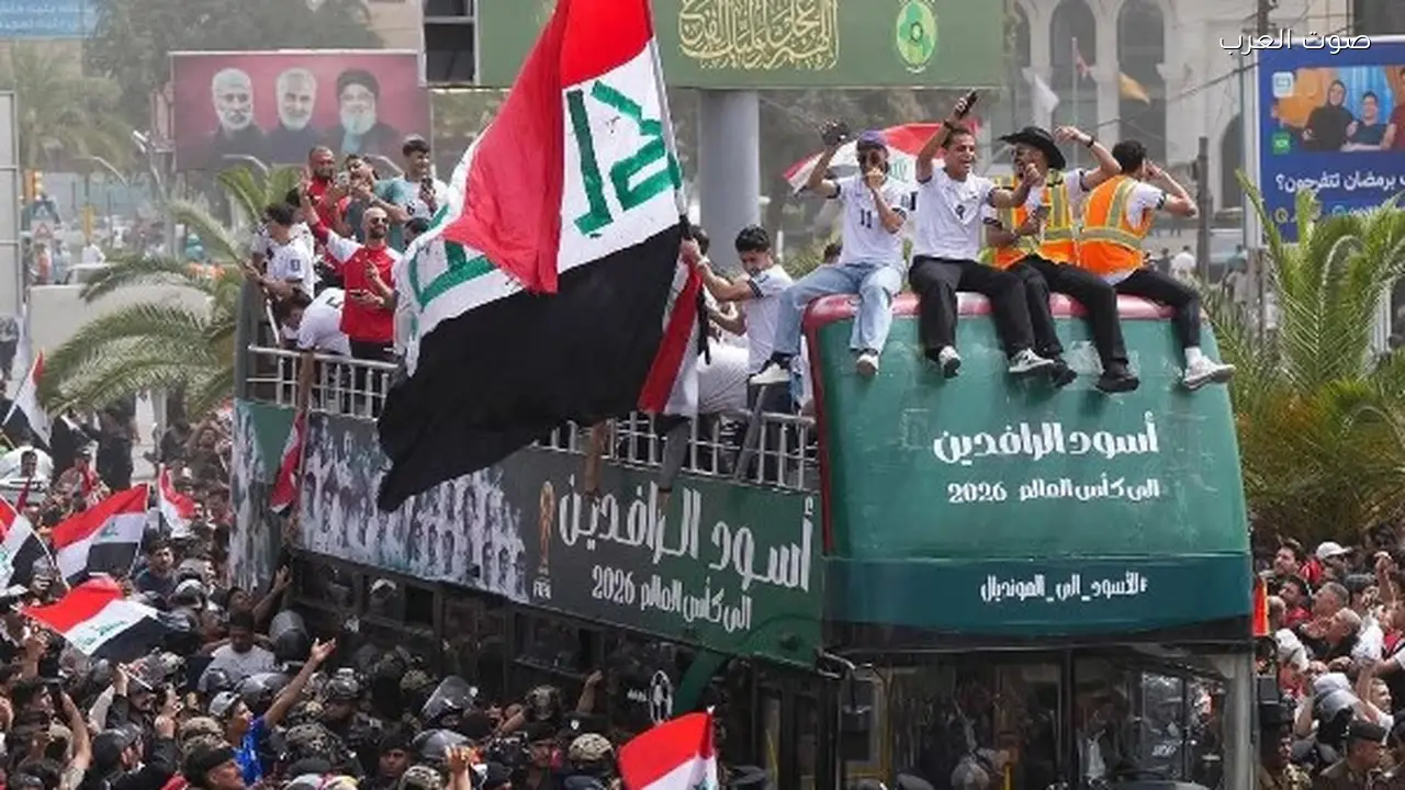 احتفالات شعبية في بغداد لاستقبال منتخب العراق