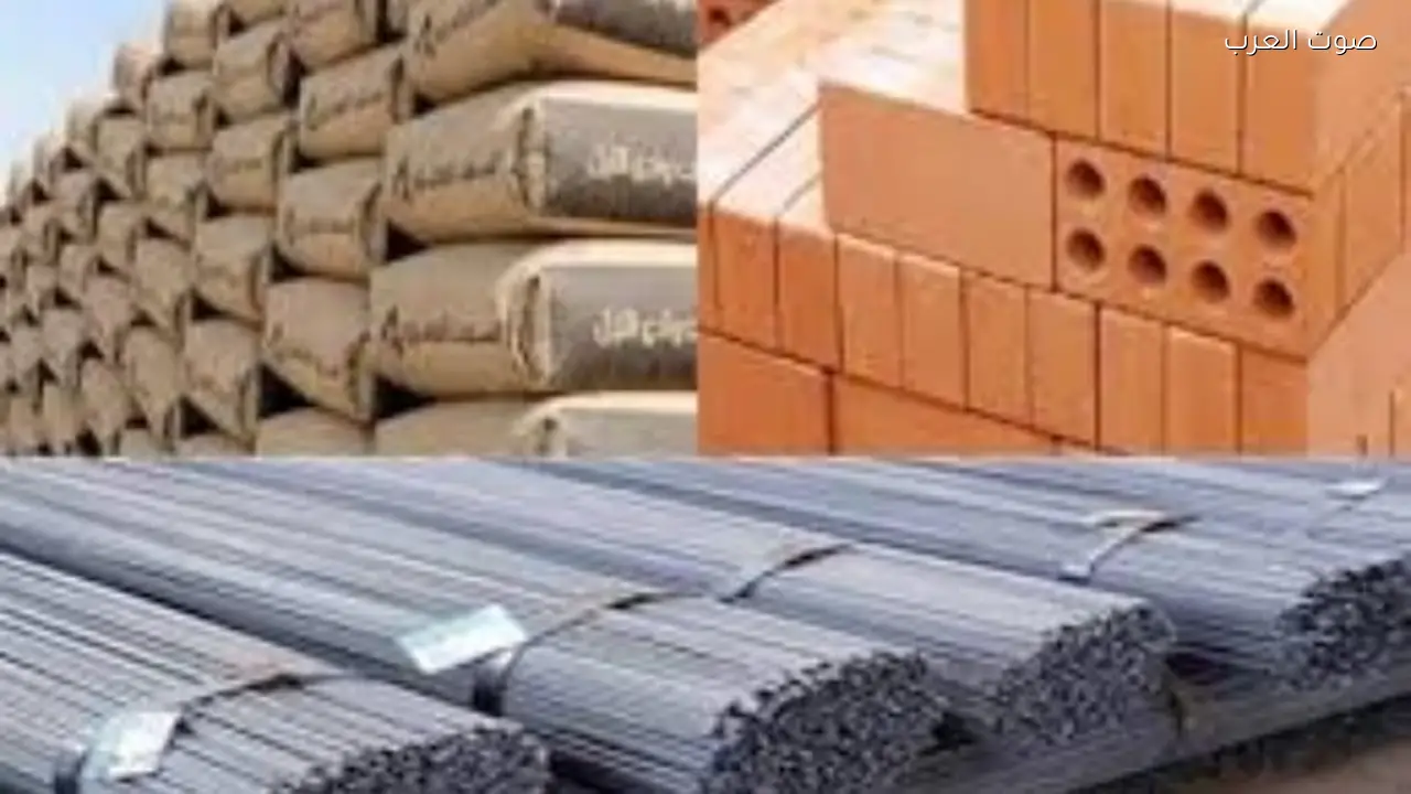 استقرار أسعار الحديد والأسمنت في سوق مواد البناء اليوم