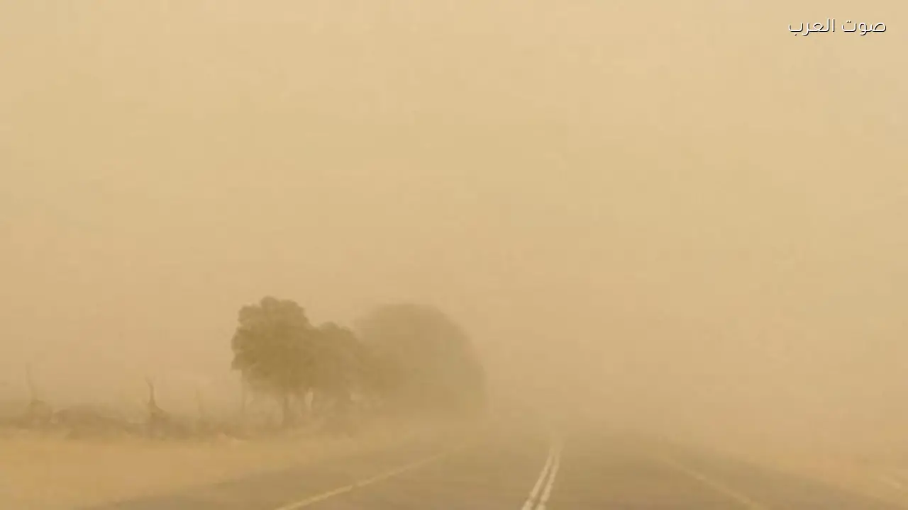 استمرار الرمال المثارة على السواحل الشمالية والصحراء الغربية والوجه البحري